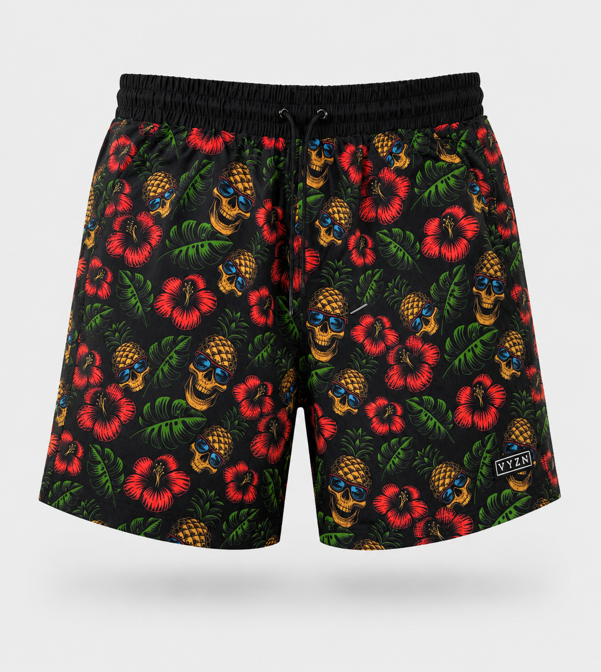 Men’s Swim Trunks – Skull Tropics