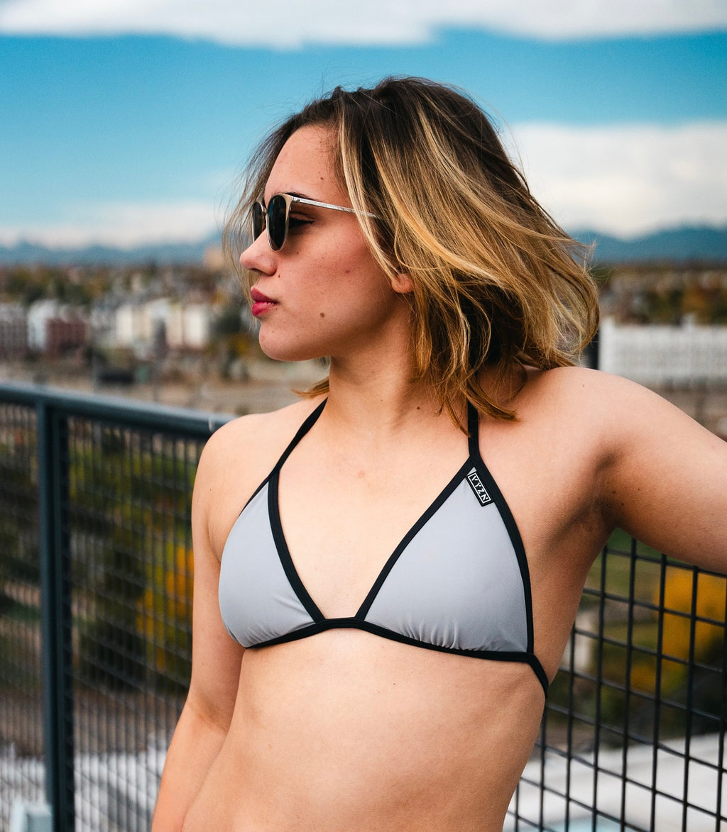 VYZN Bikini Top | Stone Gray