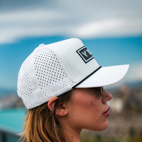 Performance Snapback Hat – White
