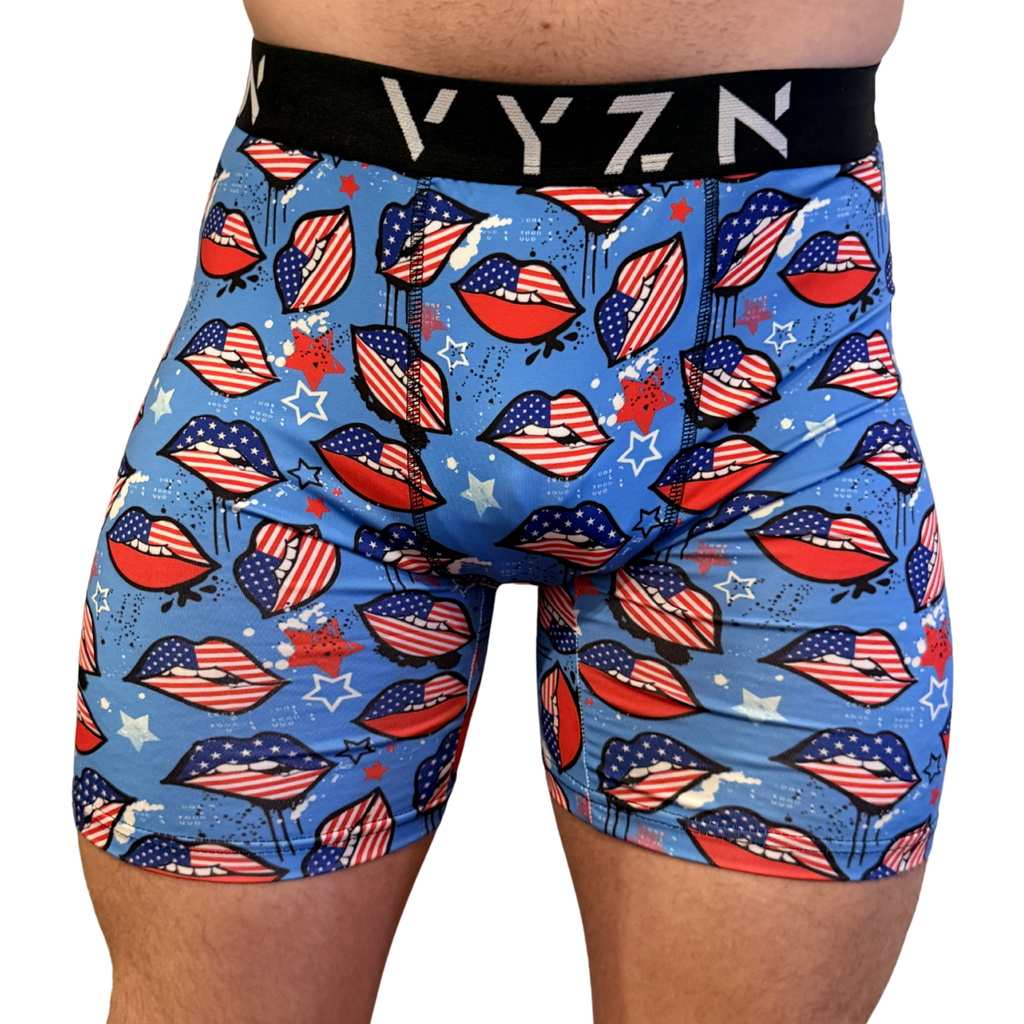 Men’s Performance Boxer Briefs – Stars & Lips