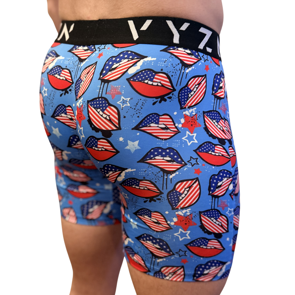 Men’s Performance Boxer Briefs – Stars & Lips