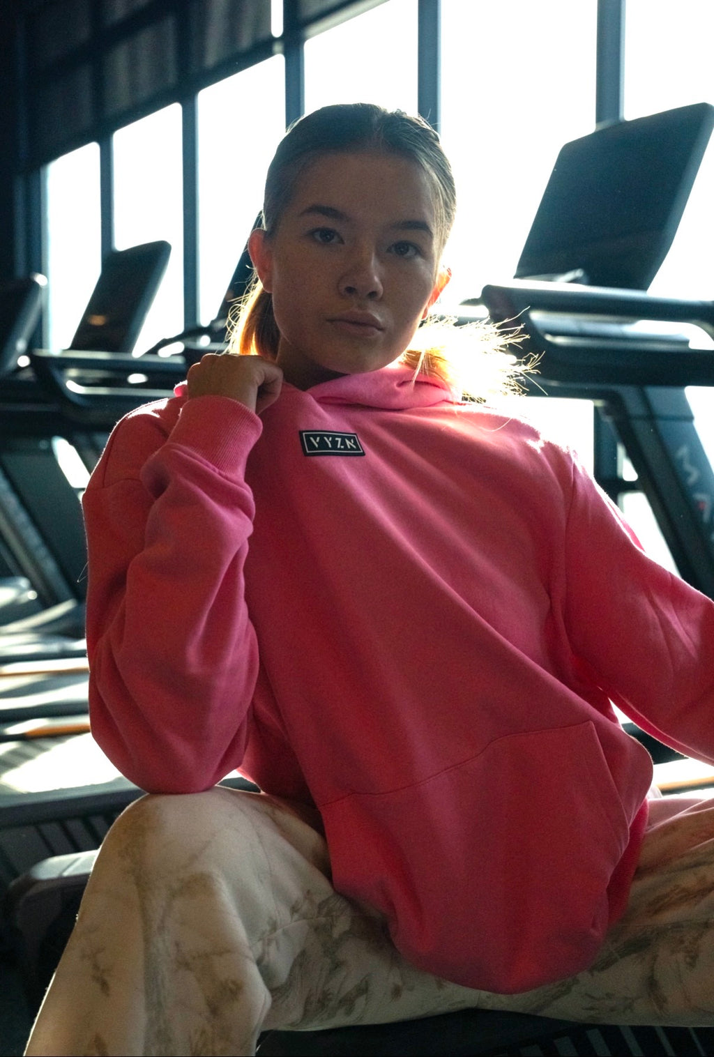 VYZN Hidden Pocket Sweatshirt | Pink