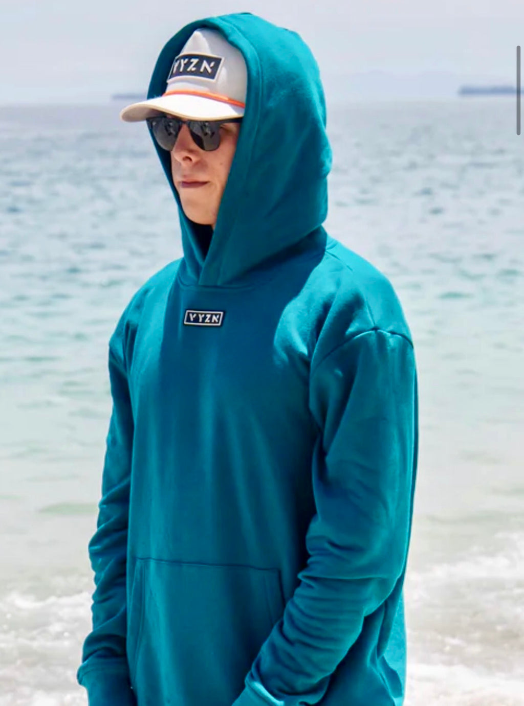 VYZN Hidden Pocket Sweatshirt | Turquoise