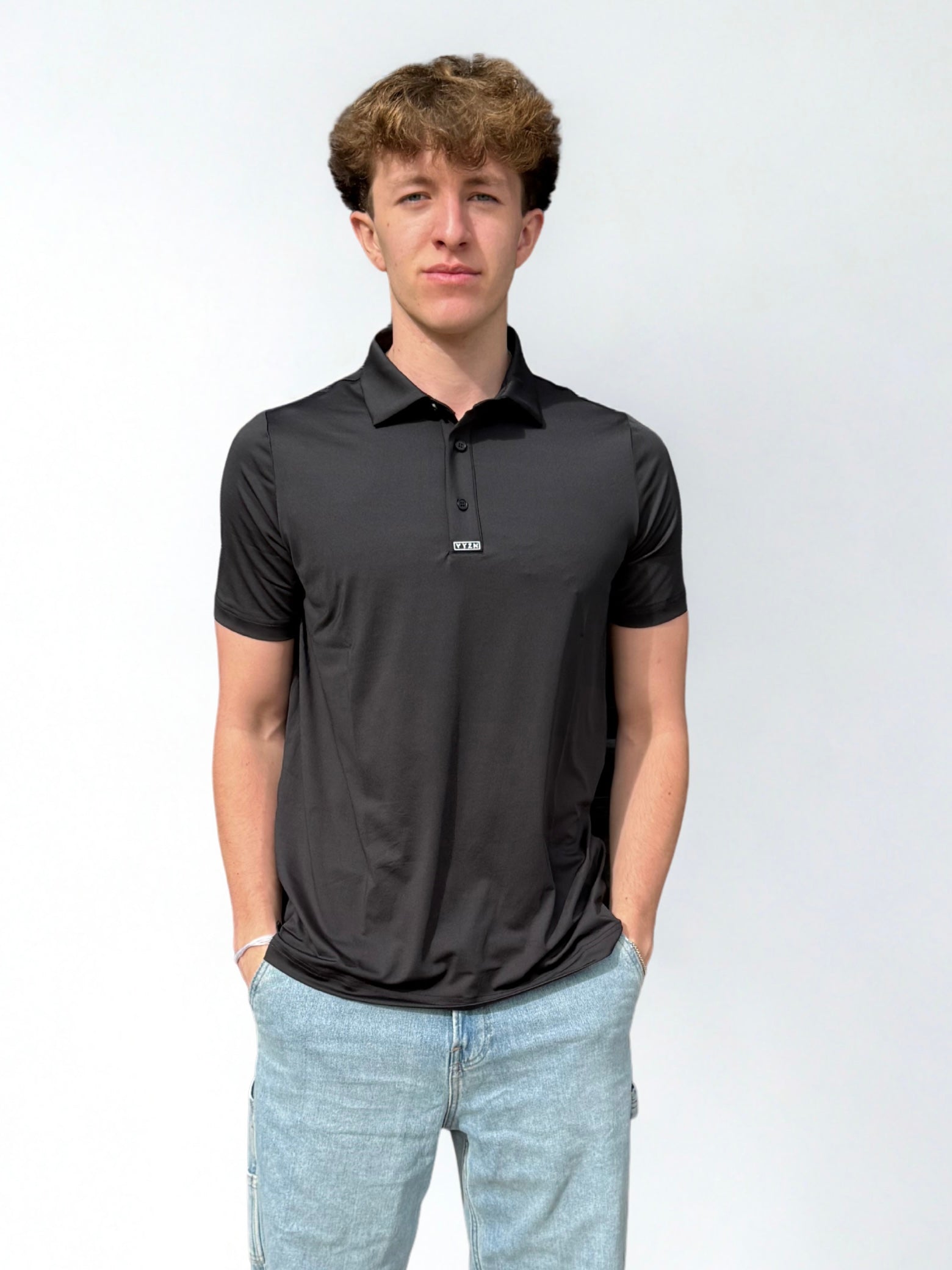 VYZN Polo | Solid Black