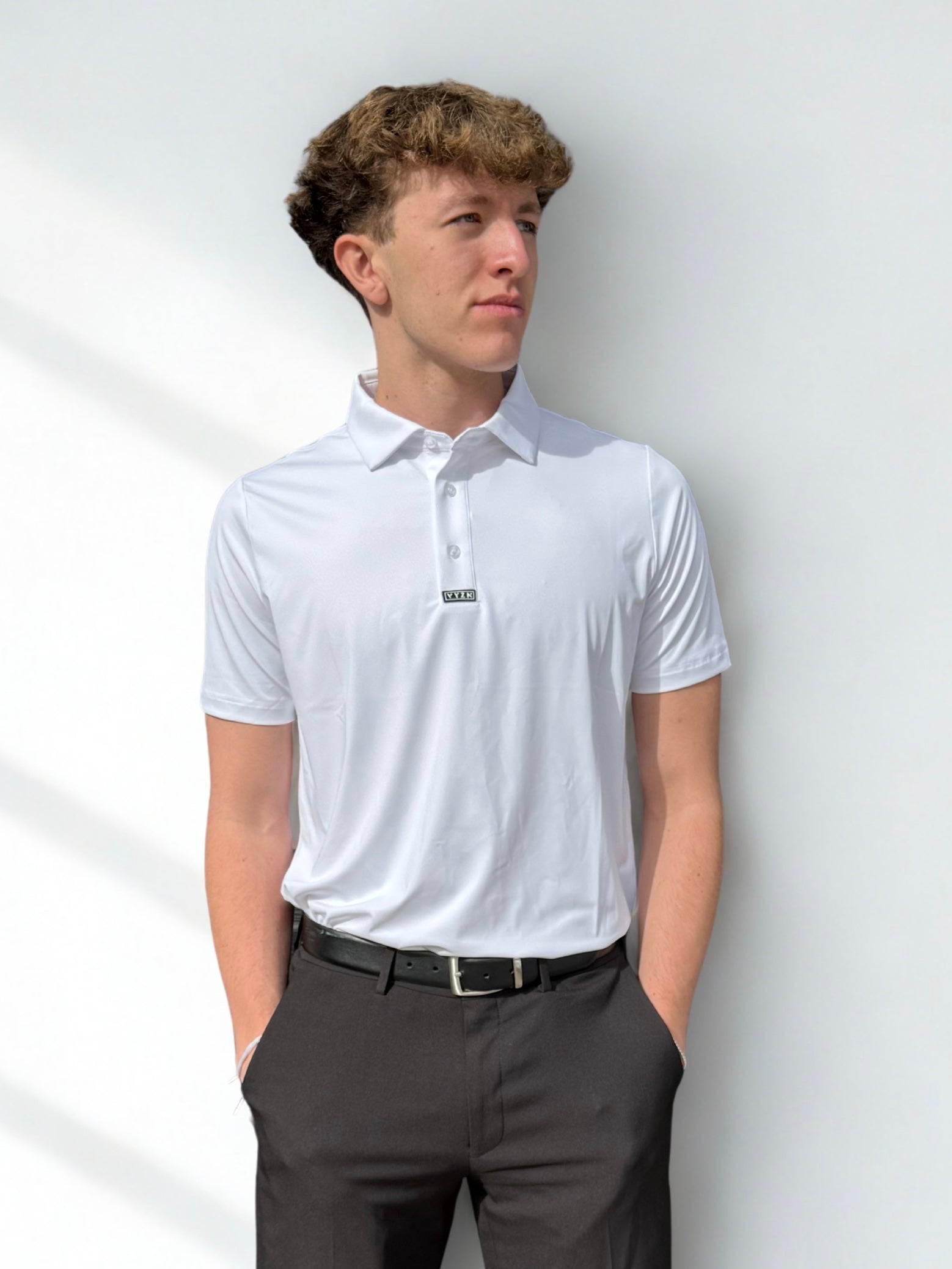 VYZN Polo | Solid White