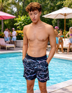 Men’s Swim Trunks – Neon Night