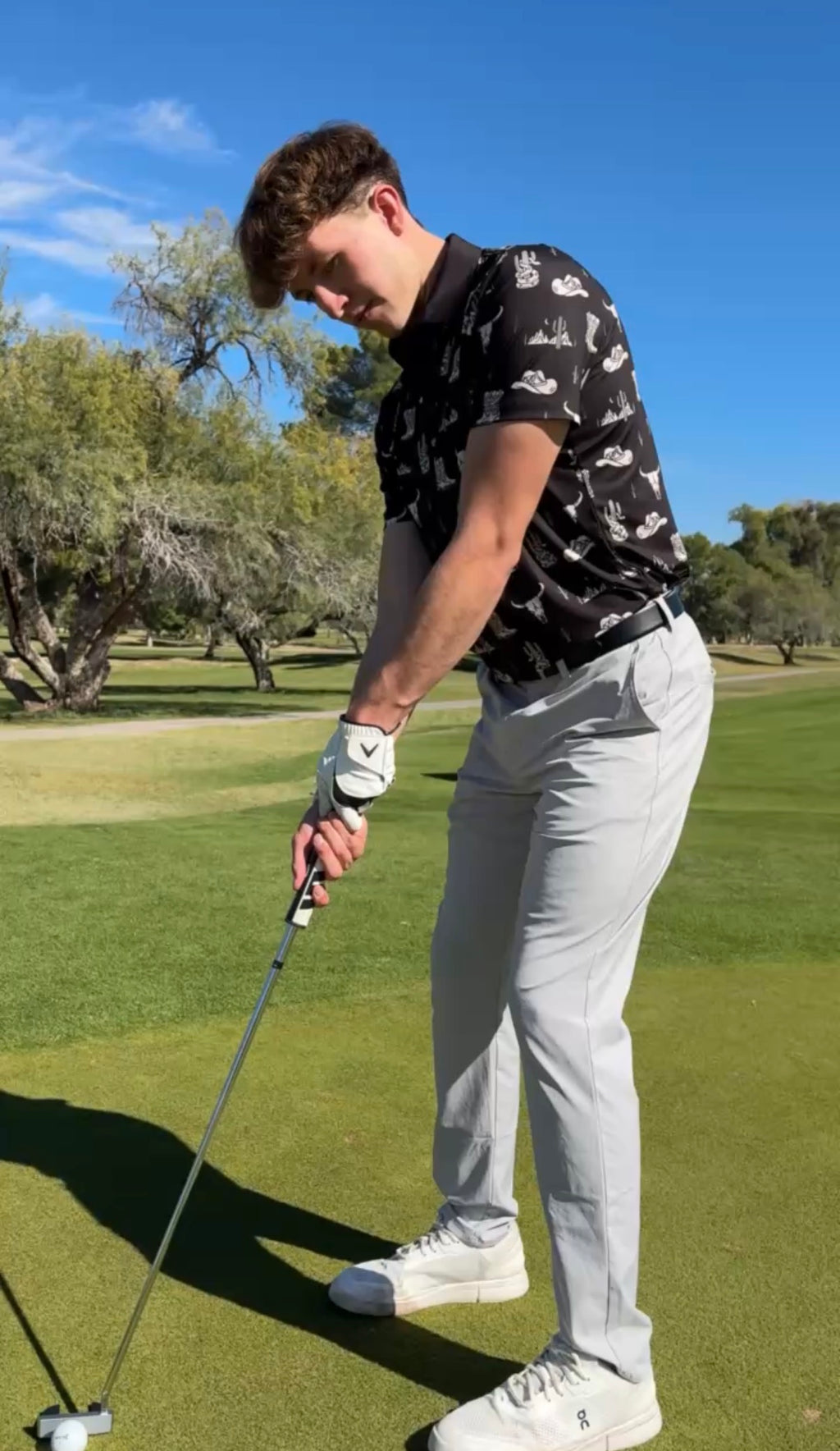 Men’s Golf Polo – Desert Cowboy