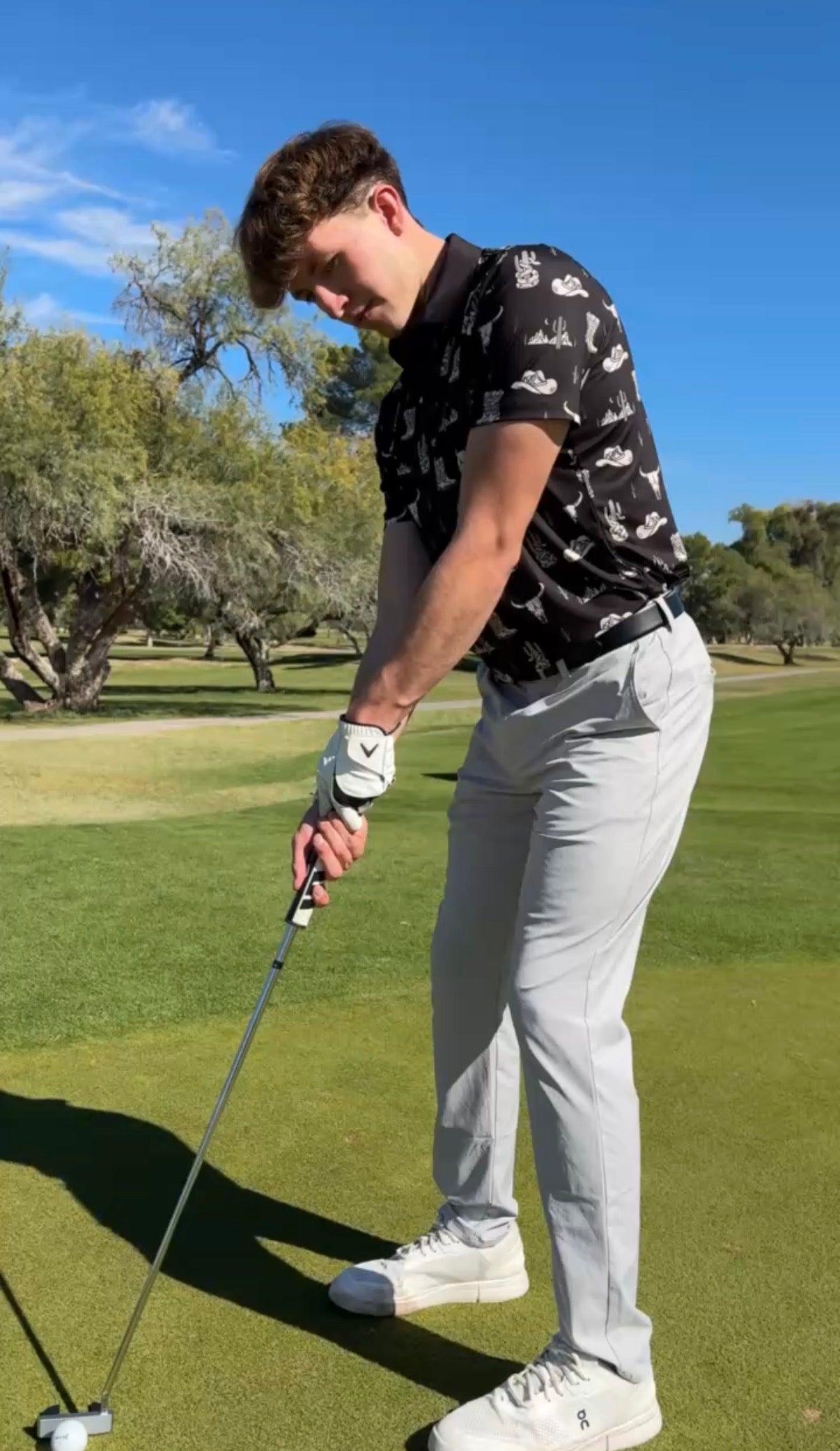 Men’s Golf Polo – Desert Cowboy