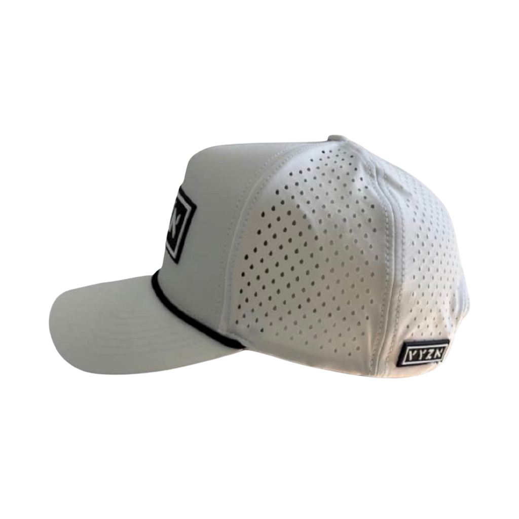 Performance Snapback Hat – White
