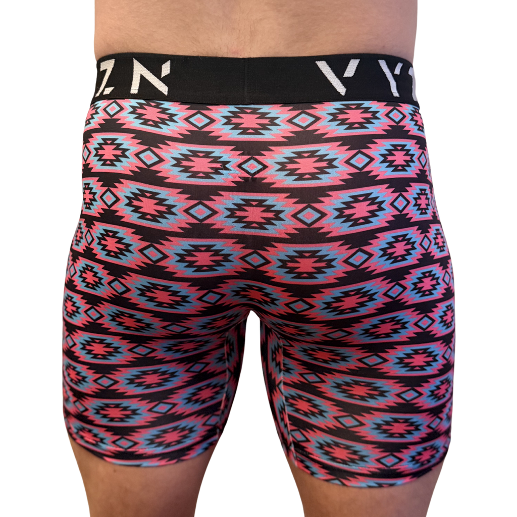 Men’s Performance Boxer Briefs – Neon Tribal