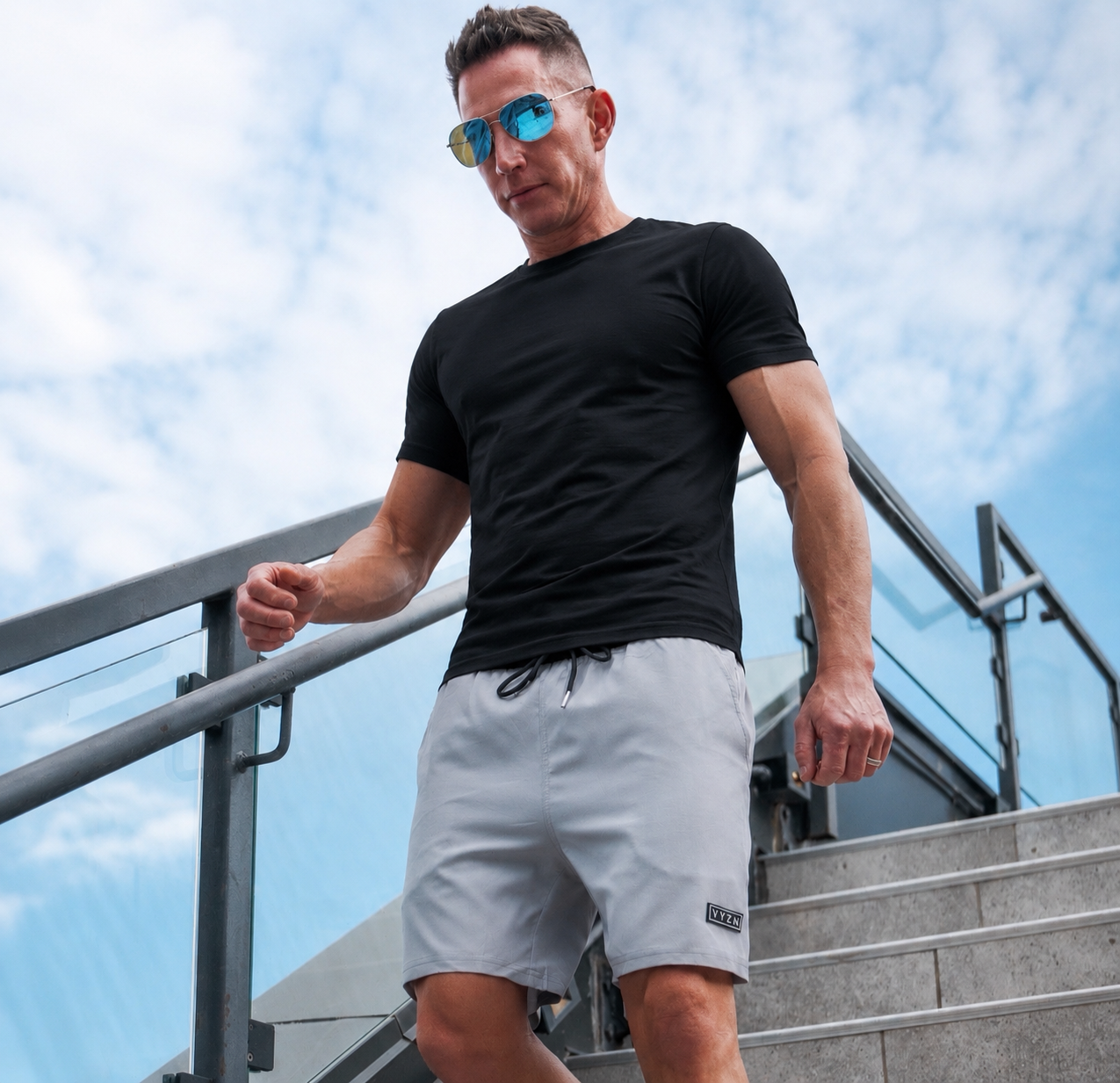 Everyday Performance Shorts – Stone Gray